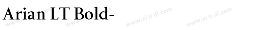 Arian LT Bold字体转换